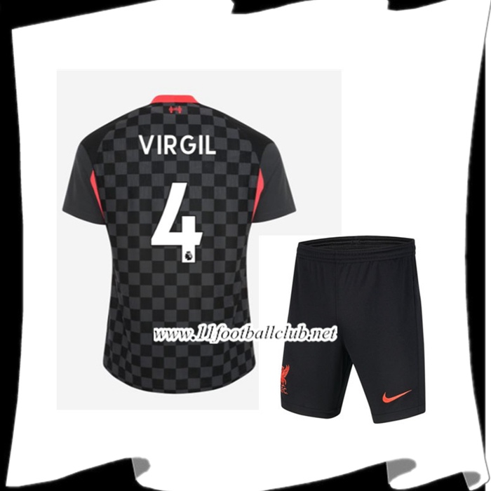 Le Nouveaux Maillot FC Liverpool (VIRGIL 4) Enfant Third 2020/2021