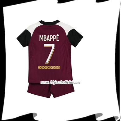 Le Nouveaux Maillot PSG (Mbappé 7) Enfants Third 2020/2021