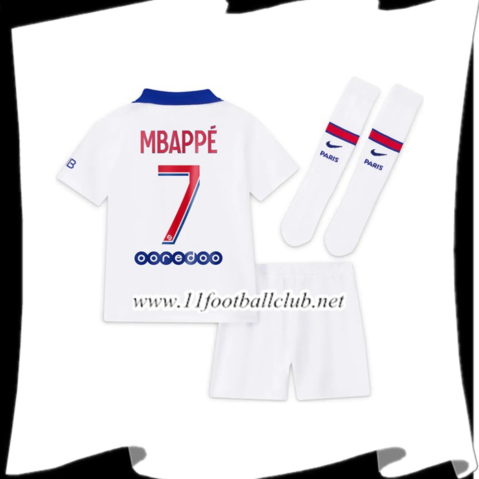 Maillot PSG (Mbappé 7) Enfants Exterieur 2020/2021