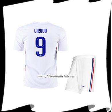 Le Nouveaux Maillot France (Giroud 9) Enfant Exterieur UEFA Euro 2020