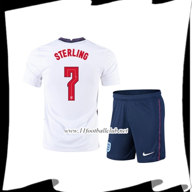 Le Nouveau Maillot Angleterre (Sterling 7) Enfant Domicile UEFA Euro 2020