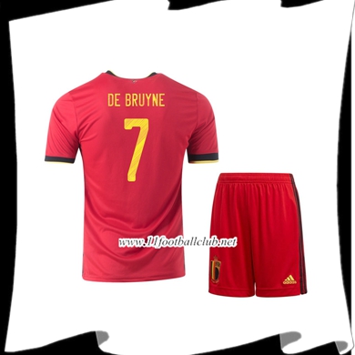 Le Nouveau Maillot Belgique (DE bruyne 7) Enfant Domicile UEFA Euro 2020