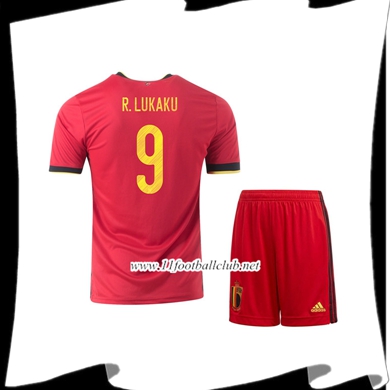 Le Nouveaux Maillot Belgique (R.Lukaku 9) Enfant Domicile UEFA Euro 2020