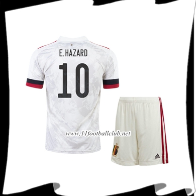 Le Nouveaux Maillot Belgique (E.Hazaro 10) Enfant Exterieur UEFA Euro 2020
