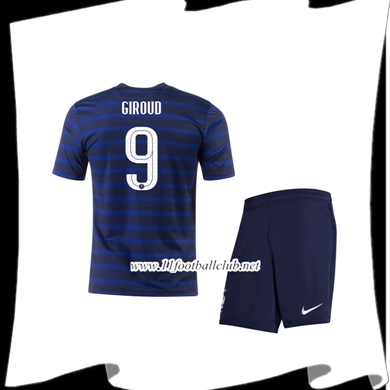 Le Nouveaux Maillot France (Giroud 9) Enfant Domicile UEFA Euro 2020