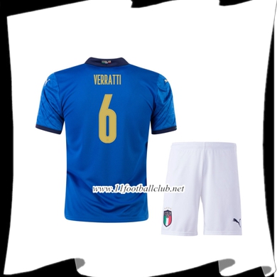 Le Nouveau Maillot Italie (VERRATTI 6) Enfant Domicile UEFA Euro 2020