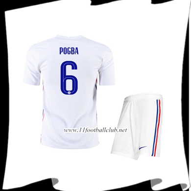 Le Nouveaux Maillot France (Pogba 6) Enfant Exterieur UEFA Euro 2020