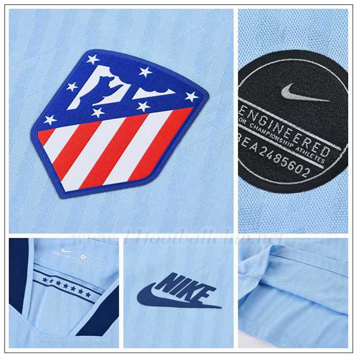 Nouveau M Llorente 14 Maillot Atletico Madrid Bleu Clair Enfant Third 2019/20 Pas Cher