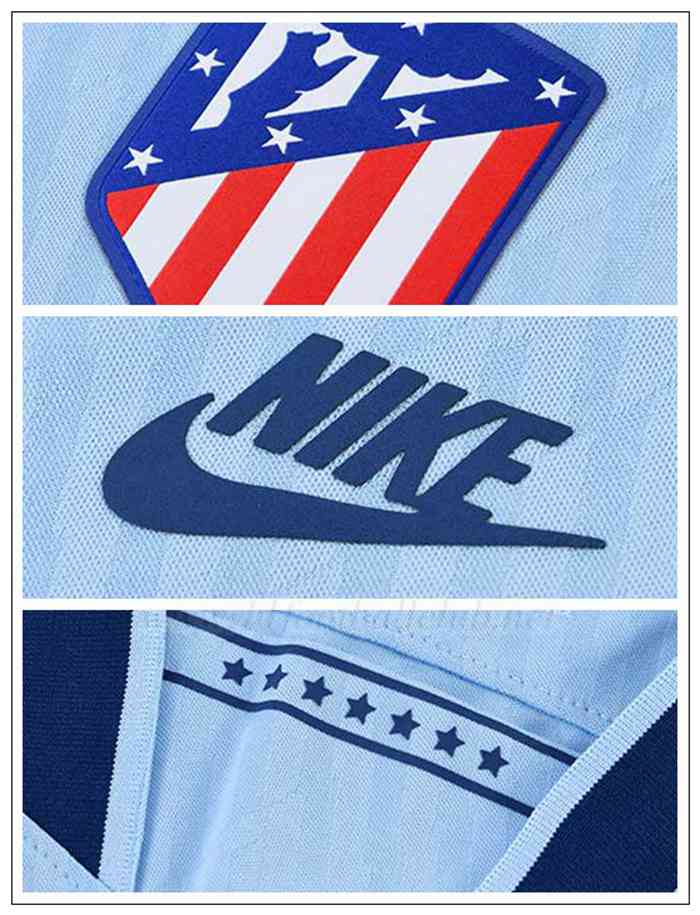 Nouveaux KOKE 6 Maillot Atletico Madrid Bleu Clair Enfant Third 2019/20 Pas Cher