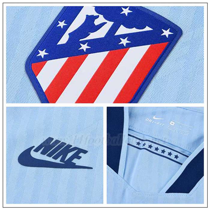 Nouveau DIEGO COSTA 19 Maillot Atletico Madrid Bleu Clair Enfant Third 2019/20 Pas Cher