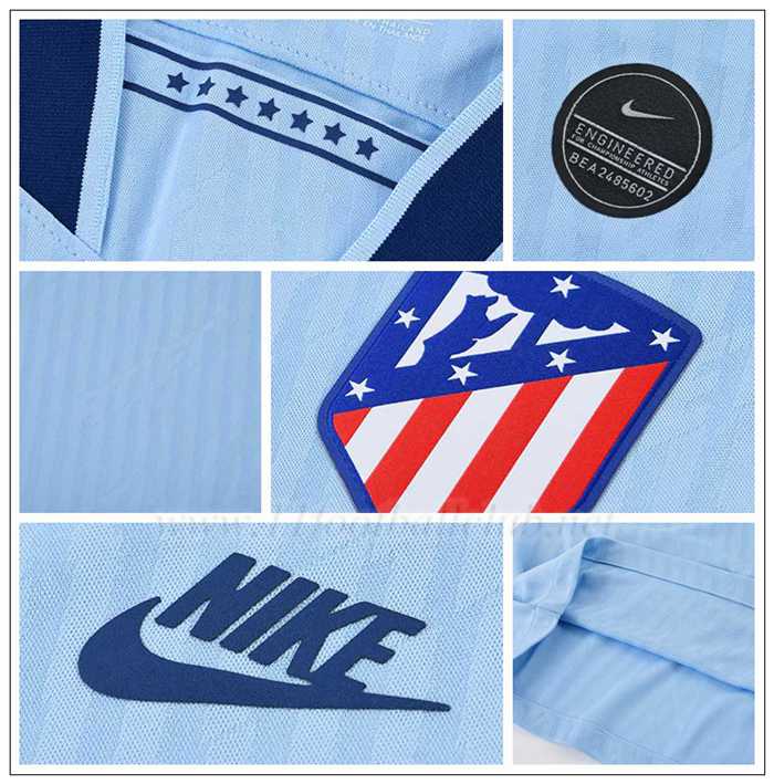 Nouveau CORREA 10 Maillot Atletico Madrid Bleu Clair Enfant Third 2019/20 Pas Cher