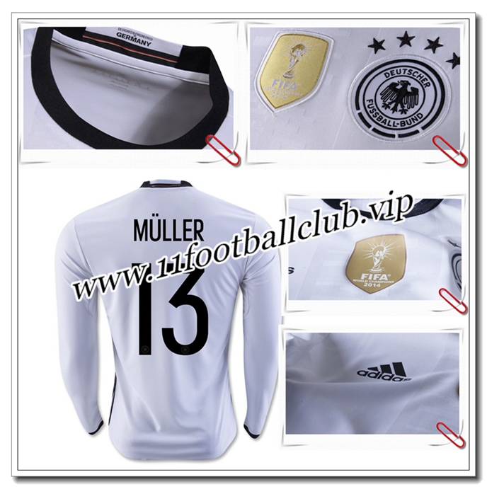 Allemagne Maillot 2016 2017,Création Maillot de Foot MULLER 13 Manche Longue Domicile Eshop Allemagne Maillot 2016 2017,Création Maillot de Foot MULLER 13 Manche Longue Domicile Eshop