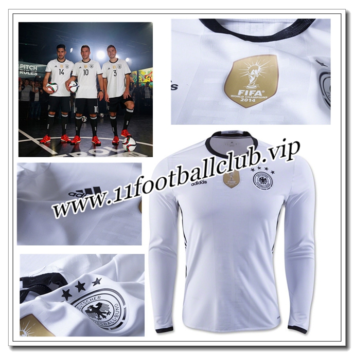 Le Maillot de Allemagne,Nouveaux Maillot Allemagne Blanc Manche Longue Domicile 2016 2017 Junior Le Maillot de Allemagne,Nouveaux Maillot Allemagne Blanc Manche Longue Domicile 2016 2017 Junior