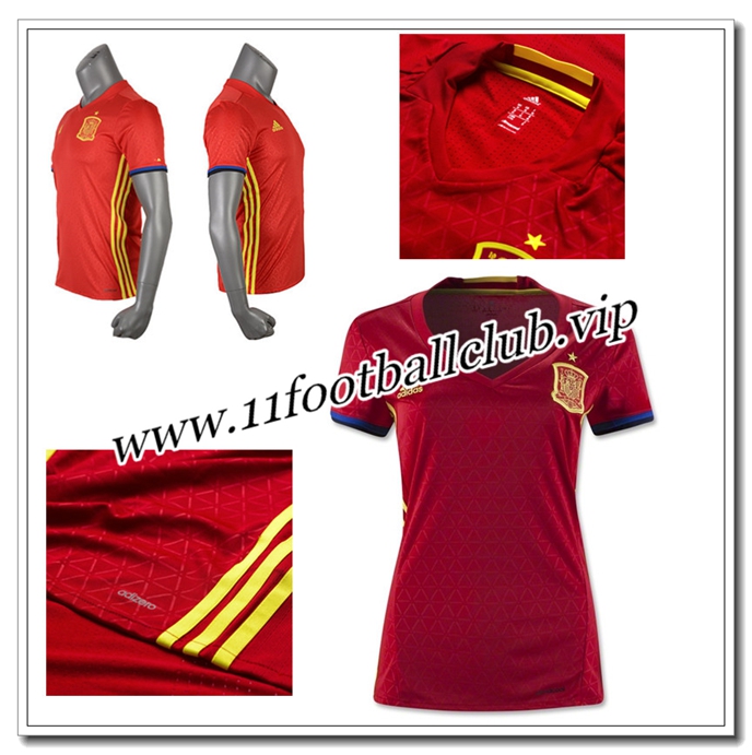 Le Maillot de Espagne,Nouveaux Maillot Espagne Rouge Femme Domicile 2016 2017 Junior Le Maillot de Espagne,Nouveaux Maillot Espagne Rouge Femme Domicile 2016 2017 Junior