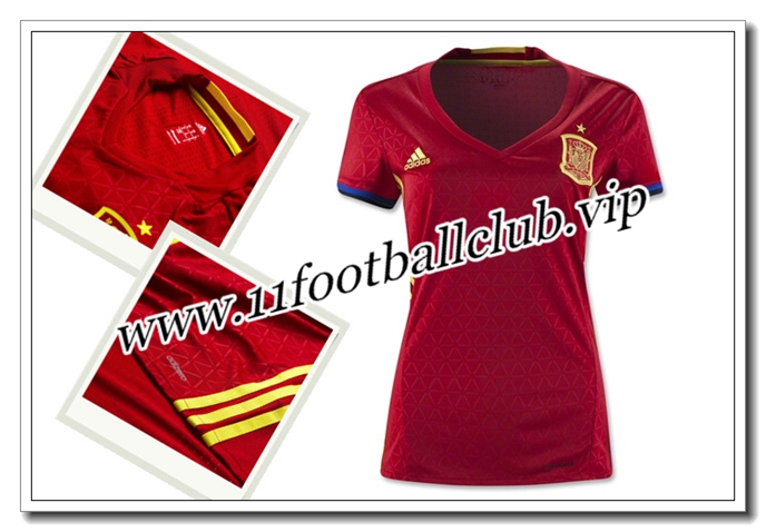 Maillot Espagne Femme,Prix Maillot de Espagne Domicile Femme 2016/17 18 - 11footballclub En Ligne Maillot Espagne Femme,Prix Maillot de Espagne Domicile Femme 2016/17 18 - 11footballclub En Ligne