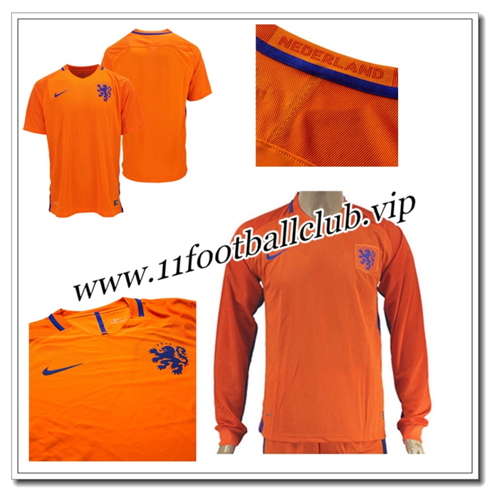 Le Maillot du Pays-Bas,Nouveau Maillot Pays-Bas Orange Manche Longue Domicile 2016 2017 Vintage Le Maillot du Pays-Bas,Nouveau Maillot Pays-Bas Orange Manche Longue Domicile 2016 2017 Vintage