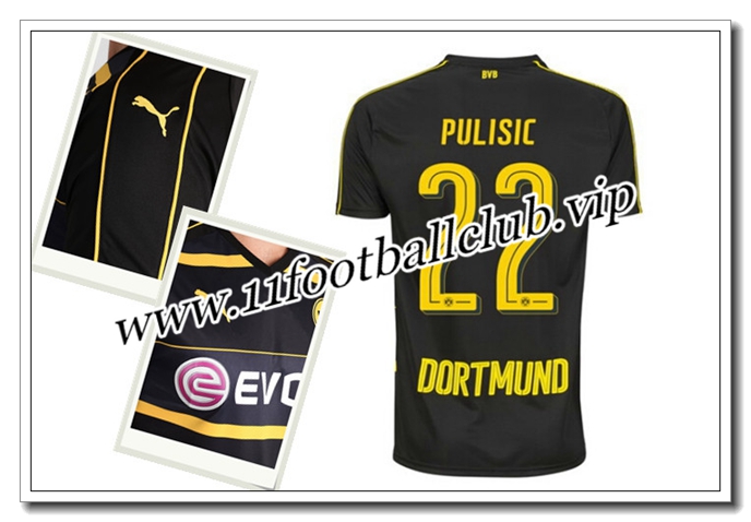 Maillot Dortmund Personnalisé,Ou Acheter Maillot de Dortmund BVB PULISIC 22 Exterieur 2016/17 18 : 11footballclub En Gros Maillot Dortmund Personnalisé,Ou Acheter Maillot de Dortmund BVB PULISIC 22 Exterieur 2016/17 18 : 11footballclub En Gros