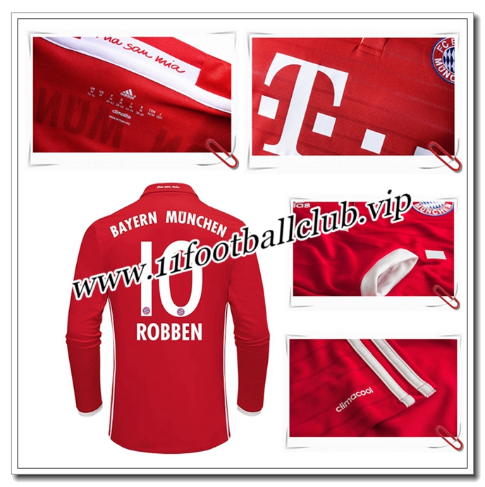 Bayern Munich Maillot 2016 2017,Jeu Maillot de Foot ROBBEN 10 Manche Longue Domicile Eshop Bayern Munich Maillot 2016 2017,Jeu Maillot de Foot ROBBEN 10 Manche Longue Domicile Eshop