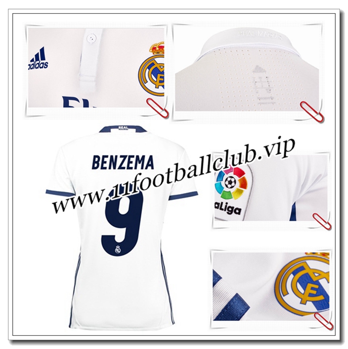 Real Madrid Maillot 2016 2017,Nouveau Maillot de Foot BENZEMA 9 Femme Domicile Shop Real Madrid Maillot 2016 2017,Nouveau Maillot de Foot BENZEMA 9 Femme Domicile Shop