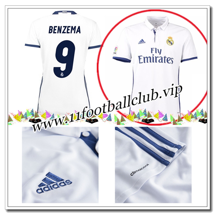 Maillot Real Madrid Pas Cher 2016/17,Le Nouveau Maillot BENZEMA 9 Femme Domicile Shopping Maillot Real Madrid Pas Cher 2016/17,Le Nouveau Maillot BENZEMA 9 Femme Domicile Shopping