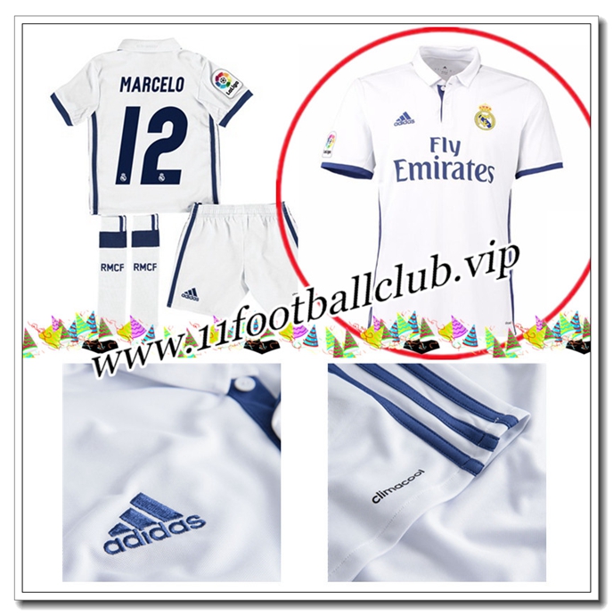 Maillot Real Madrid Pas Cher 2016/17,Le Nouveau Maillot MARCELO 12 Enfant Domicile Eshop Maillot Real Madrid Pas Cher 2016/17,Le Nouveau Maillot MARCELO 12 Enfant Domicile Eshop
