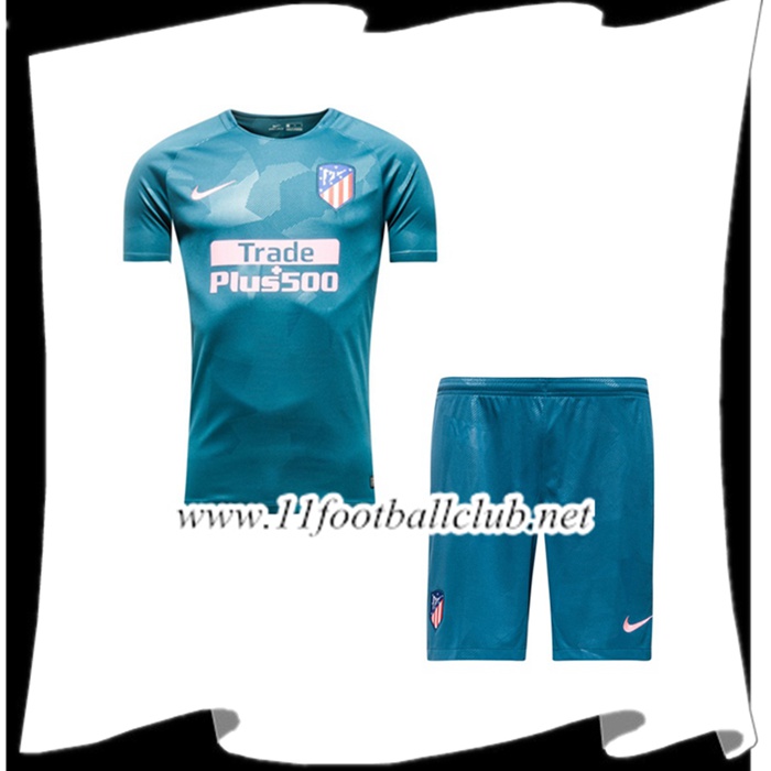 Le Nouveaux Maillot Atletico Madrid Enfant Third 2017/2018 Flocage