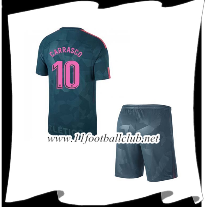 Le Nouveau Maillot Atletico Madrid CARRASCO 10 Enfant Third 2017/2018 Vintage