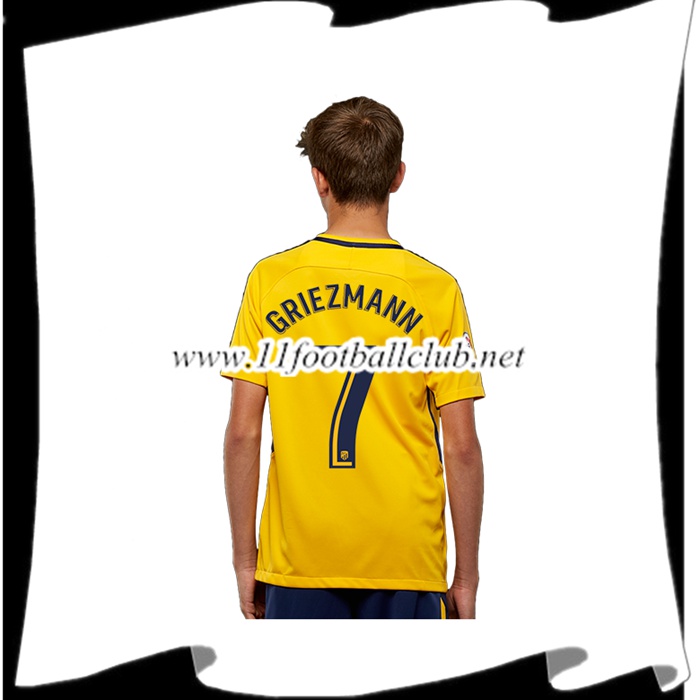Le Nouveau Maillot Atletico Madrid GRIEZMANN 7 Enfant Exterieur 2017/2018 Personnalisé