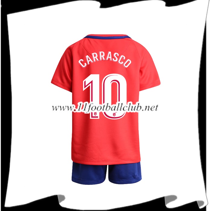 Le Nouveau Maillot Atletico Madrid CARRASCO 10 Enfant Domicile 2017/2018 Officiel