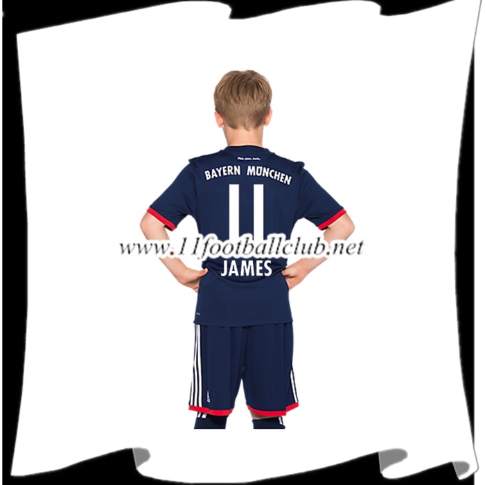 Le Nouveau Maillot Bayern Munich James 11 Enfant Exterieur 2017/2018 Vintage