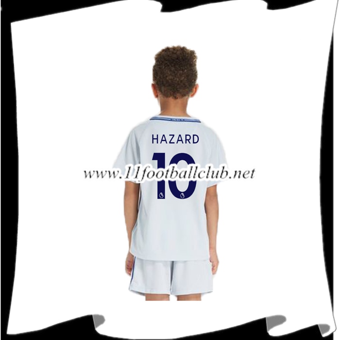 Le Nouveaux Maillot FC Chelsea HAZARD 10 Enfant Exterieur 2017/2018 Authentic