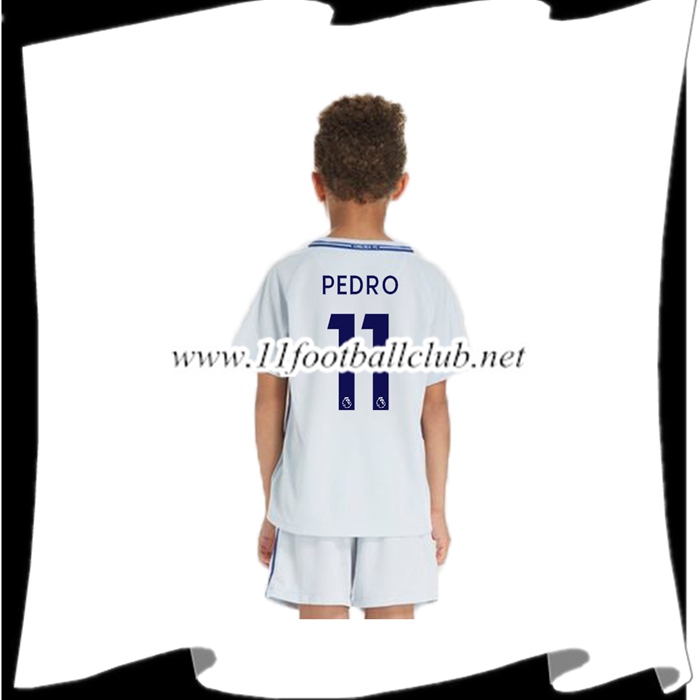 Le Nouveau Maillot FC Chelsea PEDRO 11 Enfant Exterieur 2017/2018 Personnalisé