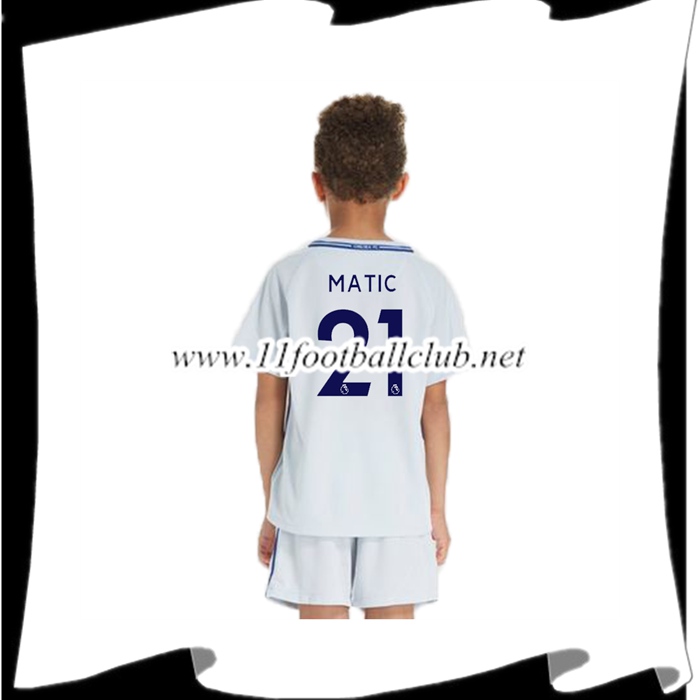 Le Nouveau Maillot FC Chelsea MATIC 21 Enfant Exterieur 2017/2018 Personnalisable