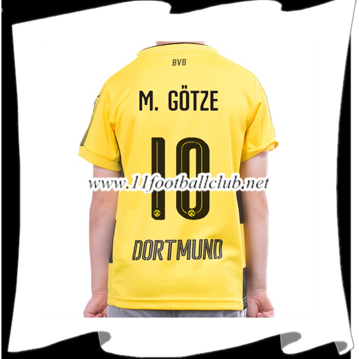Le Nouveaux Maillot Dortmund BVB M.Gotze 10 Enfant Domicile 2017/2018 Authentic