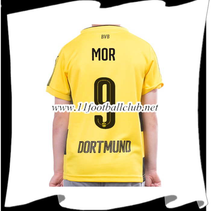 Le Nouveau Maillot Dortmund BVB MOR 9 Enfant Domicile 2017/2018 Officiel