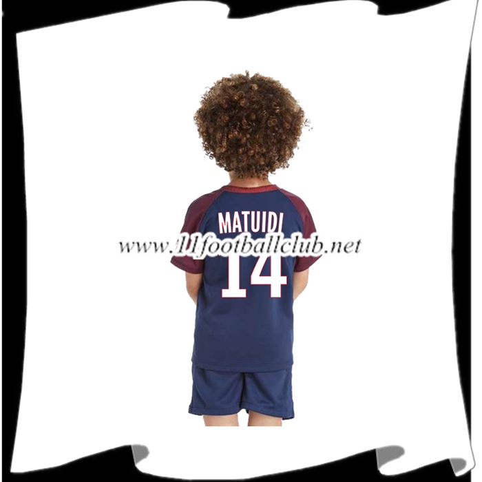 Le Nouveau Maillot PSG MATUIDI 14 Enfant Domicile 2017/2018 Vintage