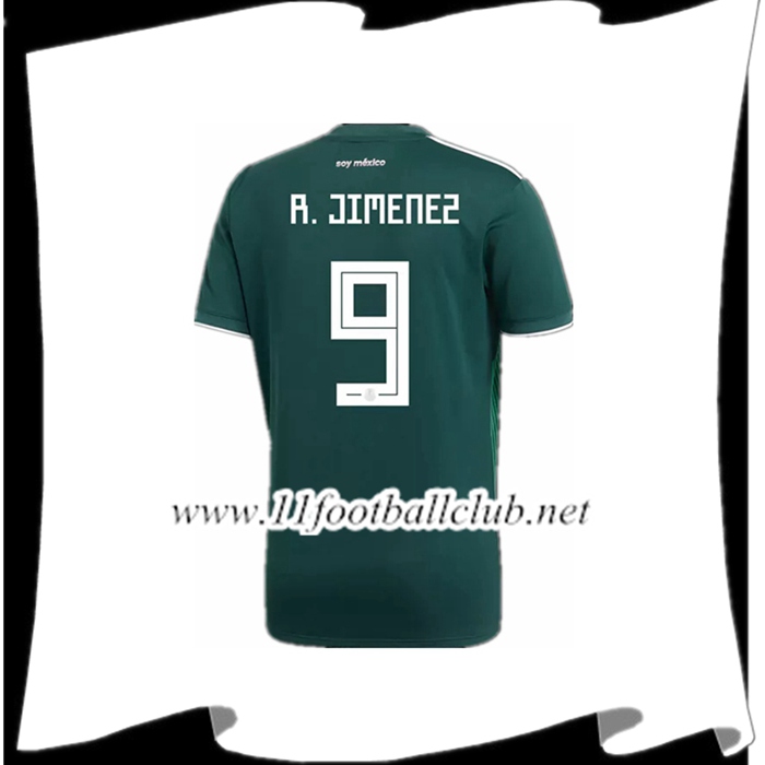 Prix Maillot Equipe de Mexique R.JIMENEZ 9 Domicile 2018 2019 Pas Cher Du Chine