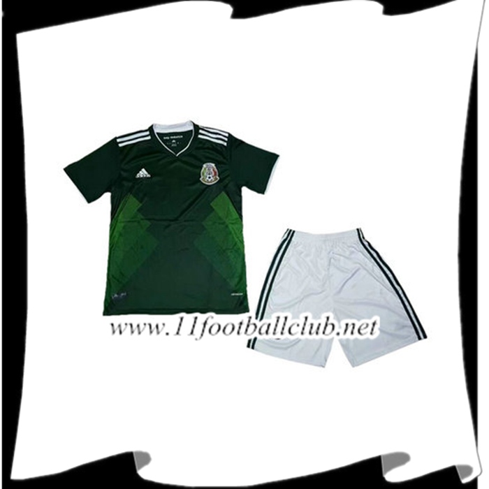 Nouveau Maillot Equipe de Mexique Enfant Domicile 2018 2019 Pas Cher Shop