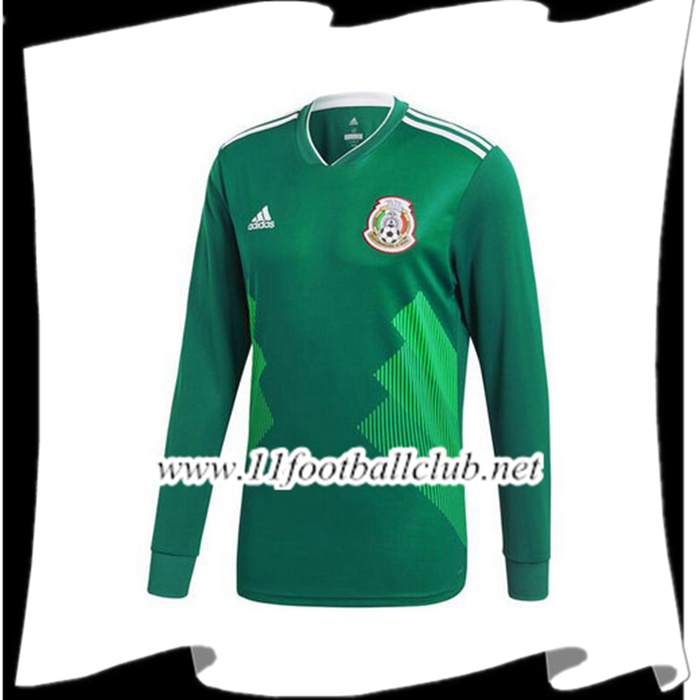 Vente De Maillot Equipe de Mexique Manche Longue Domicile 2018 2019 Pas Cher Shopping