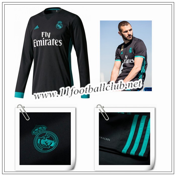 Magasin Maillot Real Madrid Pas Cher 2017/18 Manche Longue Exterieur Store