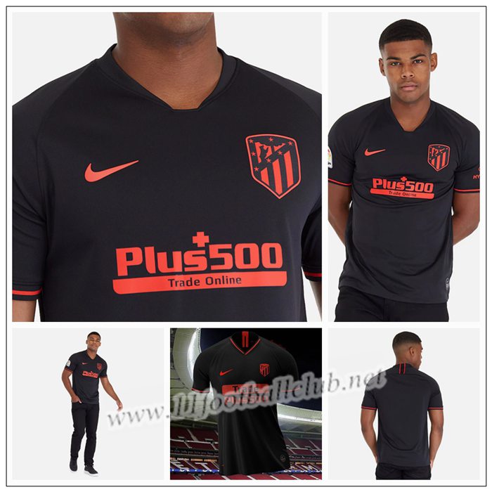 Maillot de Foot Atletico Madrid DIEGO COSTA 19 Enfant Noir Exterieur 2019 2020 Pas Cher - 11footballclub Chinois