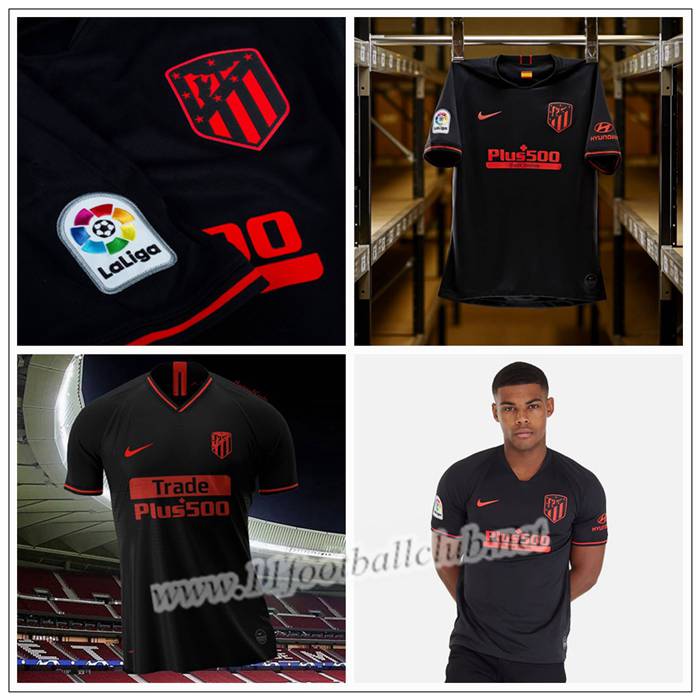 Maillot de Foot Atletico Madrid KOKE 6 Enfant Noir Exterieur 2019 2020 Pas Cher | Boutique 11footballclub Du Chine