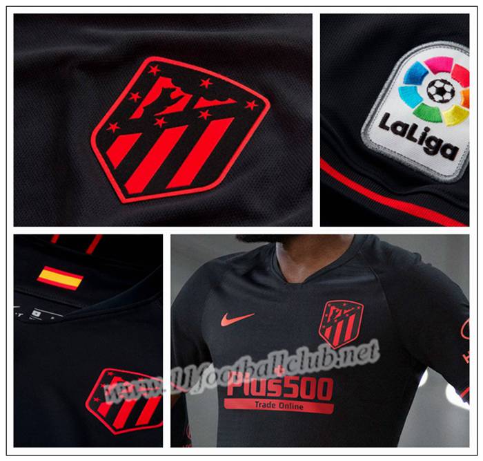 Maillot de Foot Atletico Madrid JOAO FELIX 7 Enfant Noir Exterieur 2019 2020 Pas Cher : Prix 11footballclub En Gros