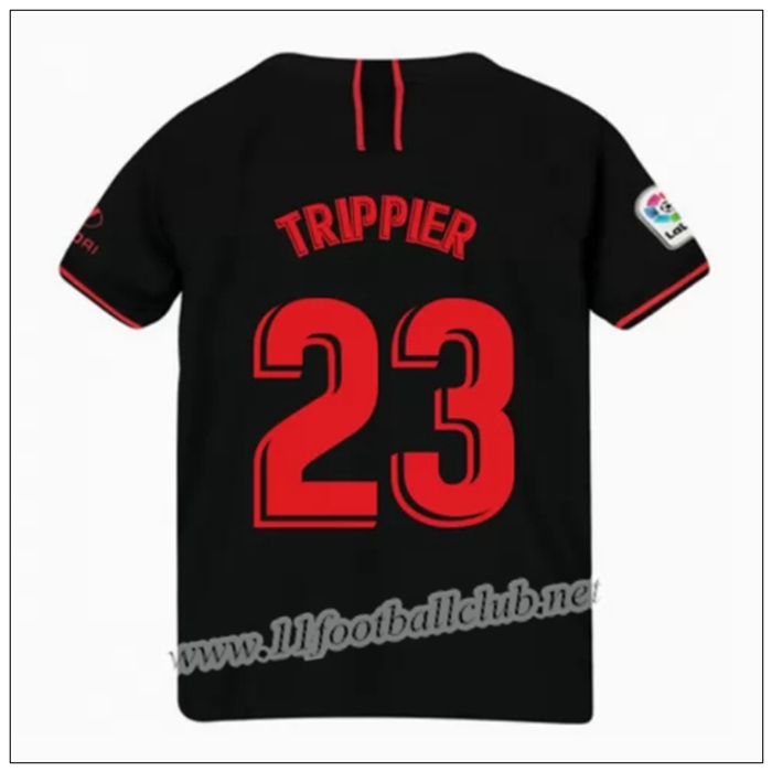 Officiel Nouveau Maillot Atletico Madrid Trippier 23 Enfant Exterieur Noir Nike 19/20 Personnalisé