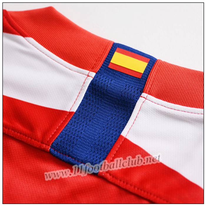 Maillot de Foot Atletico Madrid Vitolo 20 Enfant Rouge/Blanc Domicile 2019 2020 Pas Cher Pour 11footballclub Online