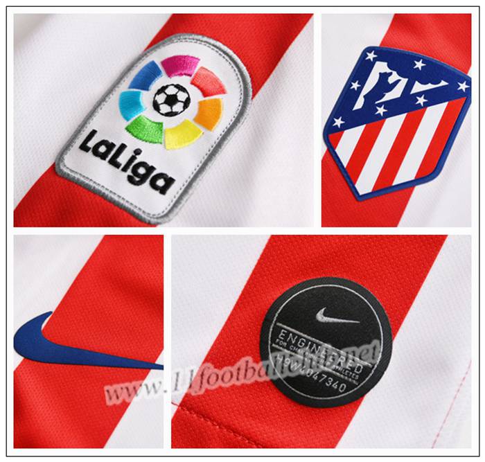Maillot de Foot Atletico Madrid J M Gimenez 2 Enfant Rouge/Blanc Domicile 2019 2020 Pas Cher | 11footballclub Officiel