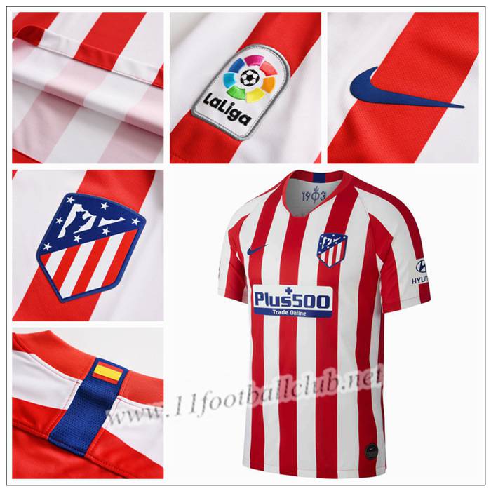 Nouveau Maillot de Foot Atletico Madrid DIEGO COSTA 19 Enfant Domicile Nike 19/20 Pas Cher