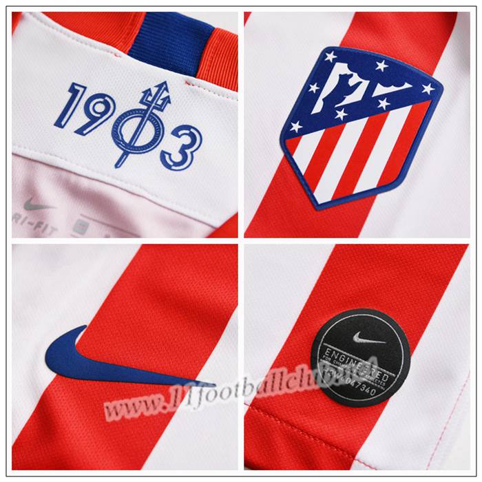 Nouveaux Maillot de Foot Atletico Madrid Kalinic 21 Enfant Domicile Nike 19/20 Pas Cher