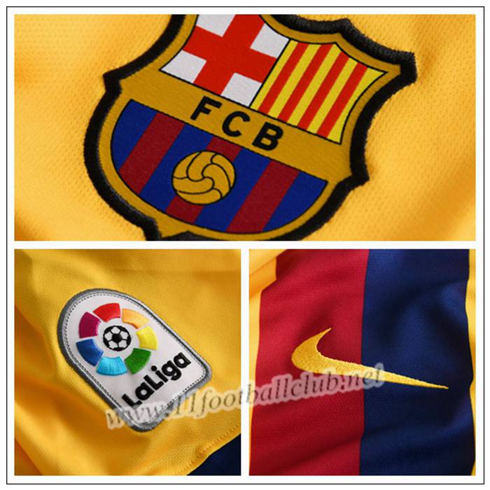 Maillot de Foot Barca VIDAL 22 Enfant Jaune Exterieur 2019 2020 Pas Cher : Officiel 11footballclub Shop