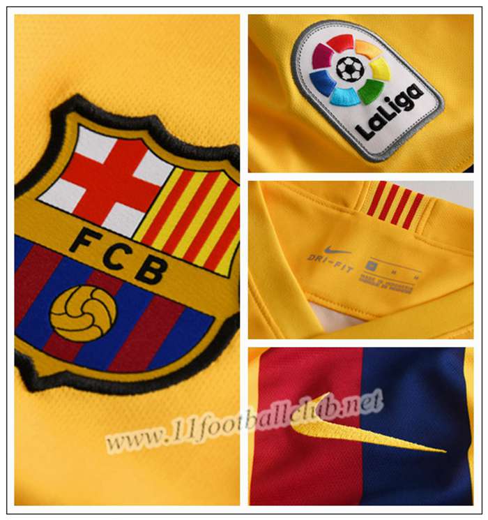 Maillot de Foot Barca SUAREZ 9 Enfant Jaune Exterieur 2019 2020 Pas Cher - 11footballclub En Ligne